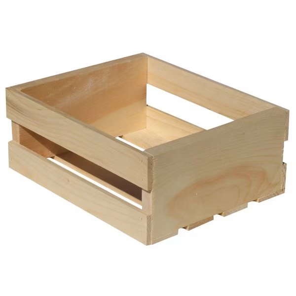 Demis Products 4.75 in. H X 9.625 in. W X 11.75 in. D Storage Crate Natural, Demis Products., Mfr#: 1070248504